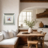 Kingfisher by Ruby Keller, original painting, in room