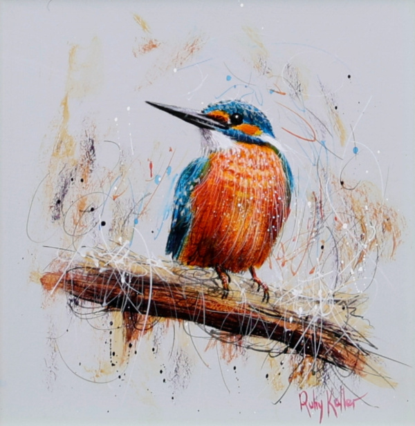 Kingfisher by Ruby Keller, original painting