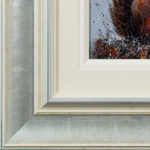 Diana The Squirrel by Ruby Keller, original painting, detail
