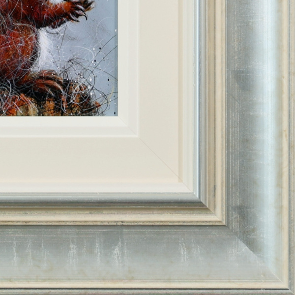 Diana The Squirrel by Ruby Keller, original painting, detail