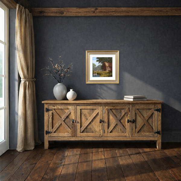 Summers In The Countryside by Edward Hersey, original painting, in room