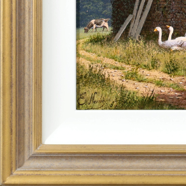 Out With The Girls by Edward Hersey, original painting, detail