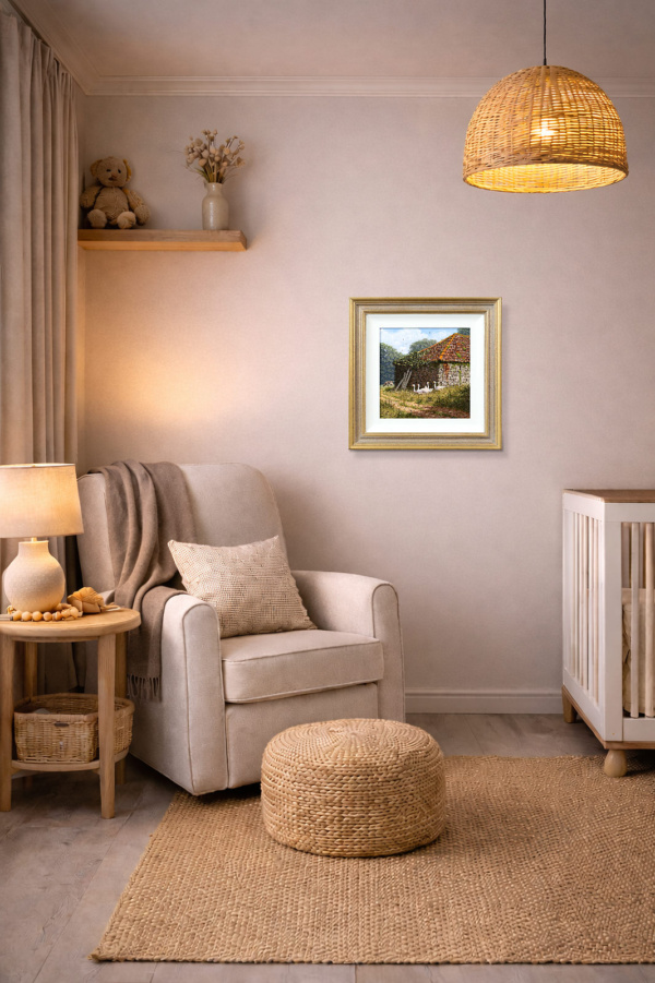 Out With The Girls by Edward Hersey, original painting, in room