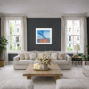 Our Time by Ben Payne, original painting, in room