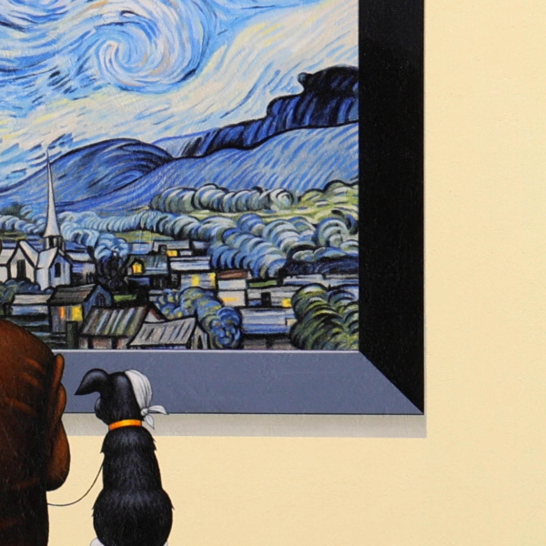Van Gogh – Starry Night by Chris Chapman, limited edition print, detail