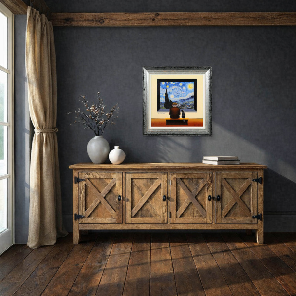Van Gogh – Starry Night by Chris Chapman, limited edition print, in room