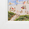 Sunset & Lilos by Paola Cassais, original painting, detail