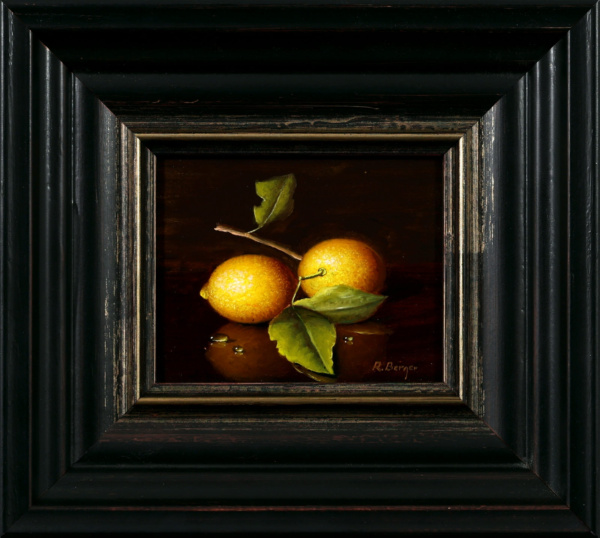 Two Fresh Lemons by Ronald Berger, original painting