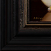 Two Lemons & Porcelain Bowl by Ronald Berger, original painting, detail