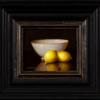 Two Lemons & Porcelain Bowl by Ronald Berger, original painting