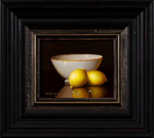 Two Lemons & Porcelain Bowl, Ronald Berger