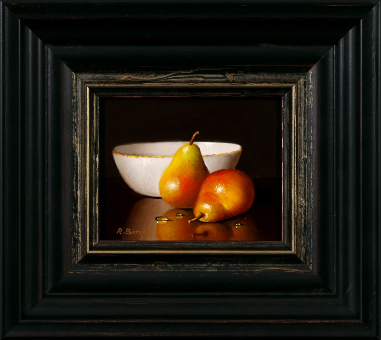 Two Pears & Porcelain Bowl
