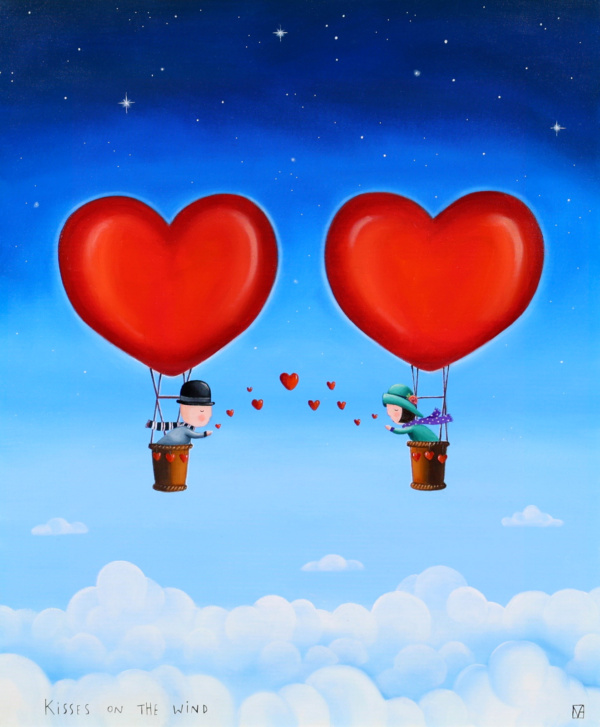 Kisses On The Wind by Michael Abrams, original painting