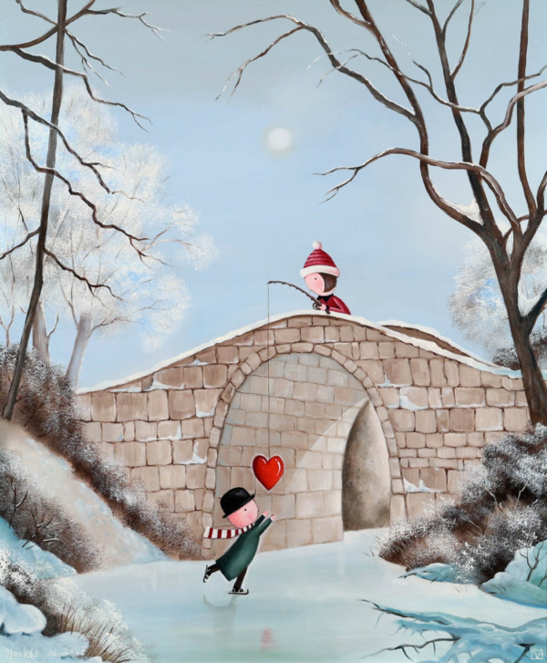 Hooked On Love by Michael Abrams, original painting