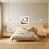 Loving Life by Michael Abrams, original painting, in room