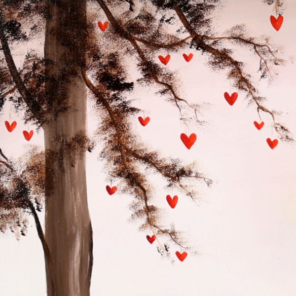 Our Love by Michael Abrams, original painting, detail