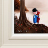 Our Love by Michael Abrams, original painting, detail