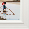 So In Love by Michael Abrams, original painting, detail