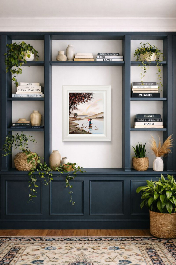 So In Love by Michael Abrams, original painting, in room