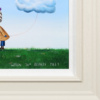 When Two Hearts Meet by Michael Abrams, original painting, detail