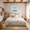 When Two Hearts Meet by Michael Abrams, original painting, in room