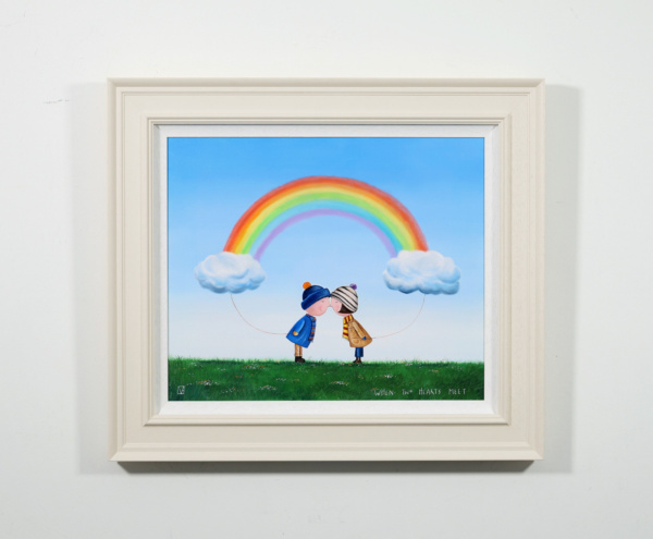 When Two Hearts Meet by Michael Abrams, original painting