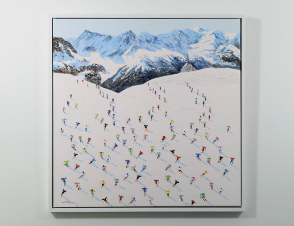 Chamonix, Mont Blanc by Antonio Navarro (Casimiro), original painting