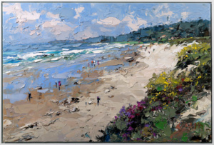 Sunlit Coastal Beach, Frank Getty