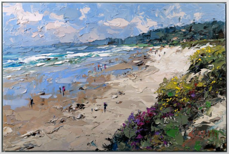 Sunlit Coastal Beach