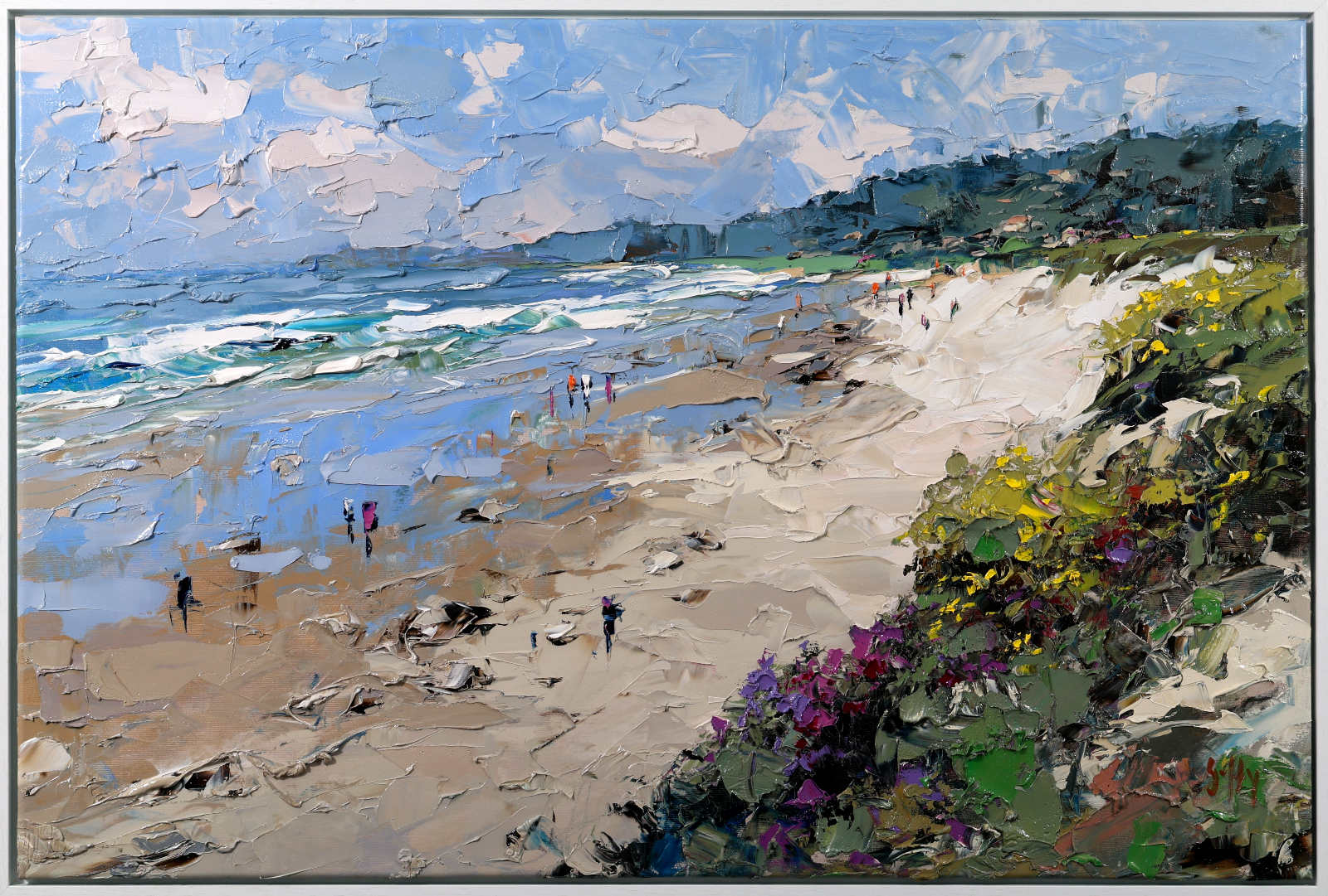 Sunlit Coastal Beach