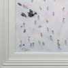 Sledging into Après-Ski by Paola Cassais, original painting, detail