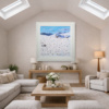 Sledging into Après-Ski by Paola Cassais, original painting, in room
