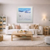 Sledging into Après-Ski by Paola Cassais, original painting, in room