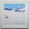 Sledging into Après-Ski by Paola Cassais, original painting