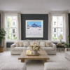 A Day On The Slopes by Paola Cassais, original painting, in room