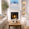 A Day On The Slopes by Paola Cassais, original painting, in room