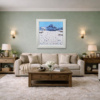 A Day On The Slopes by Paola Cassais, original painting, in room