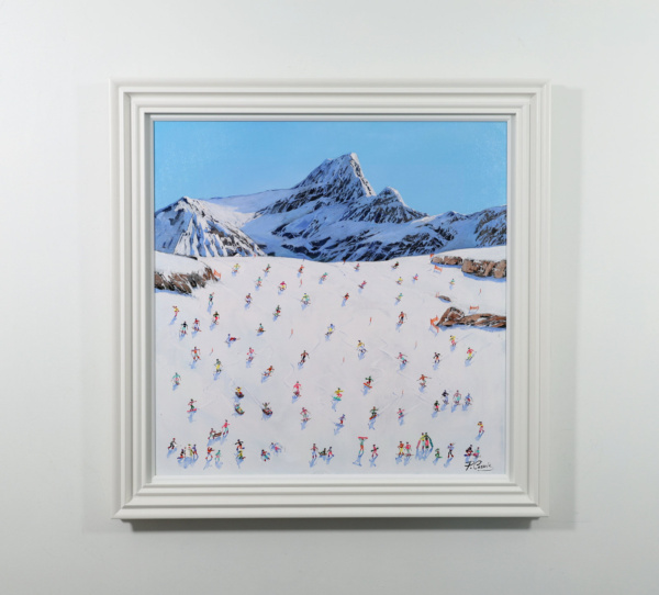 A Day On The Slopes by Paola Cassais, original painting