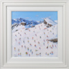 Skiing On The Alpine Slope by Paola Cassais, original painting