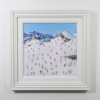 Skiing On The Alpine Slope by Paola Cassais, original painting