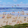 Kites Over The Beach by Paola Cassais, original painting
