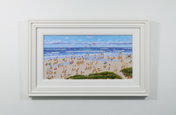Kites Over The Beach by Paola Cassais, original painting
