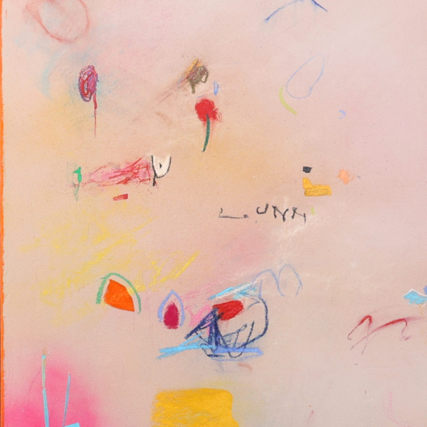 Sunny Walk by Manel, original painting, detail