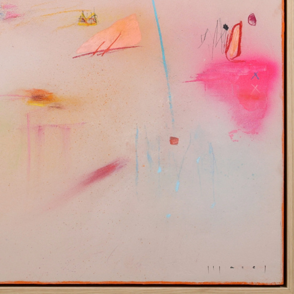 Sunny Walk by Manel, original painting, detail