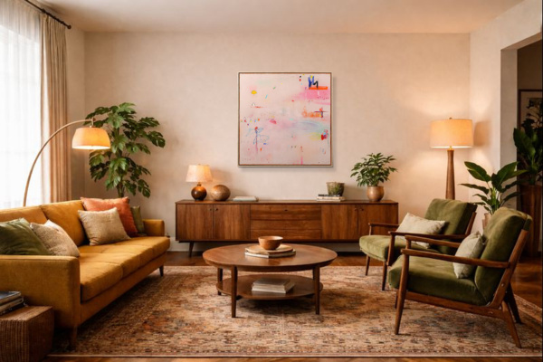 Joyride by Manel, original painting, in room