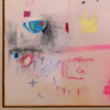Pink Motion by Manel, original painting, detail