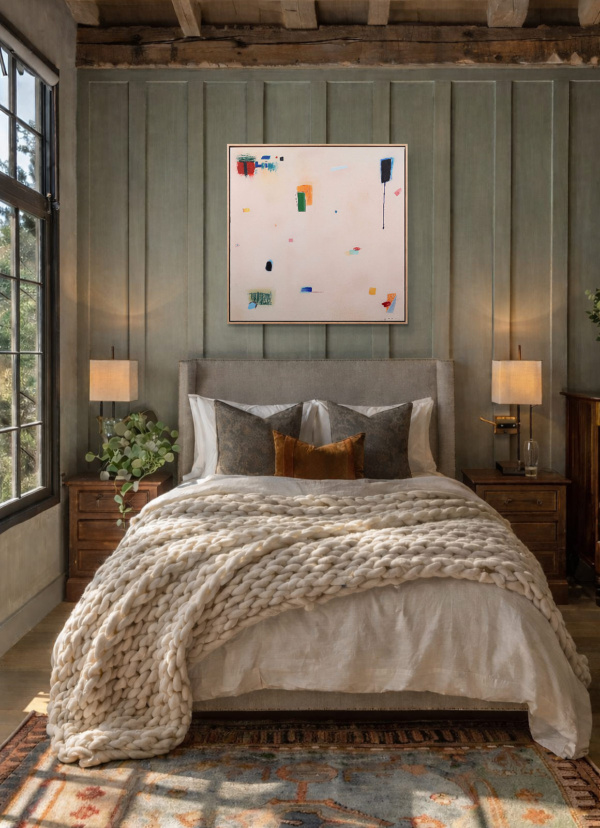 One Fine Day by Manel, original painting, in room