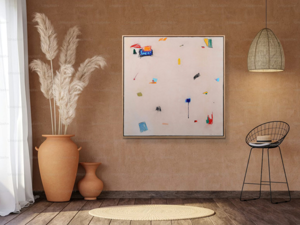 Lost In-between by Manel, original painting, in room