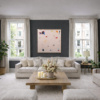Between Movements by Manel, original painting, in room
