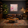 Bloom Pop by Manel, original painting, in room
